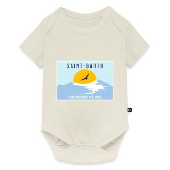 Saint Barthéleny Französische Karibik - Baby Premium Kurzarmbody - Naturweiß - Vorne