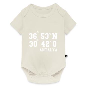 Antalya Coordinates Turkey Holiday Idea - Baby Premium short-sleeve bodysuit - off white - Front