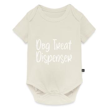 Dog Treat Dispenser 3 - Baby Premium Kurzarmbody - Naturweiß - Vorne
