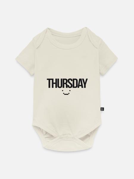 Thursday - Baby Premium Kurzarmbody - Naturweiß