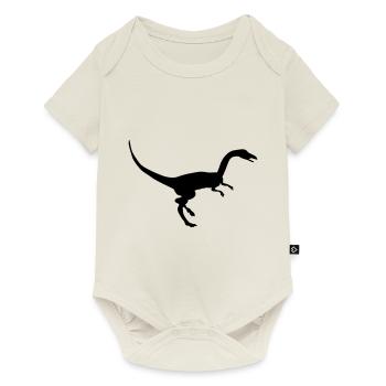 Coelophysis dinosaure silhouette - Body à manches courtes Premium Bébé - blanc cassé - Devant