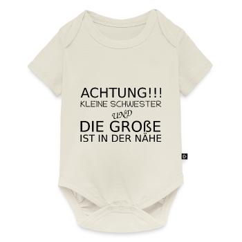 Petite sœur - Body à manches courtes Premium Bébé - blanc cassé - Devant