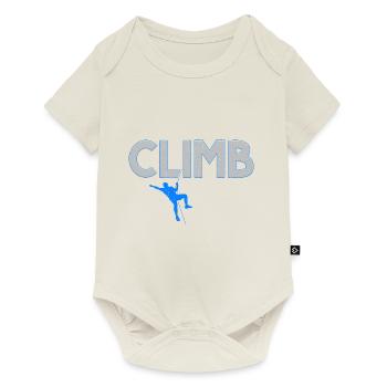 Boulderer Escalade Alpinisme Bloc - Body à manches courtes Premium Bébé - blanc cassé - Devant
