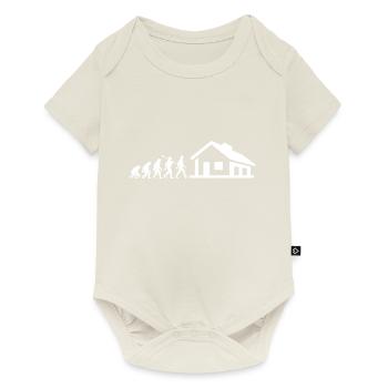Evolution - Constructeur - Maison - Construire - Maison individuelle - Body à manches courtes Premium Bébé - blanc cassé - Devant
