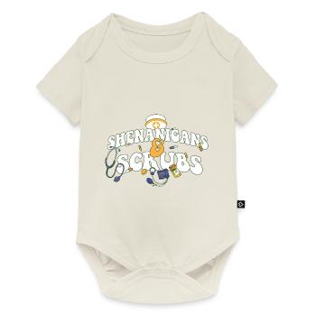 Shenanigans & Scrubs Infirmière urgente Médecin St. - Body à manches courtes Premium Bébé - blanc cassé - Devant