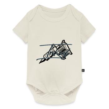 Tattoomaschine inked Tattoo - Baby Premium Kurzarmbody - Naturweiß - Vorne