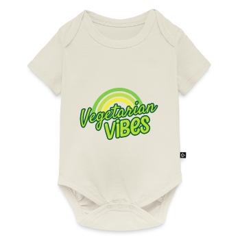 Vegan Vegetarian Vegetable Vintage I Gift - Baby Premium short-sleeve bodysuit - off white - Front
