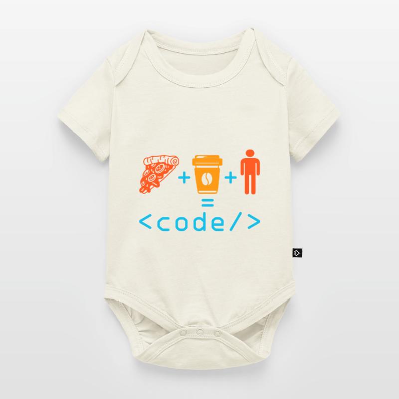 Programmeur, Codeur, Ordinateur, Nerd, Geek, Codage, Drôle Body à manches courtes Premium Bébé