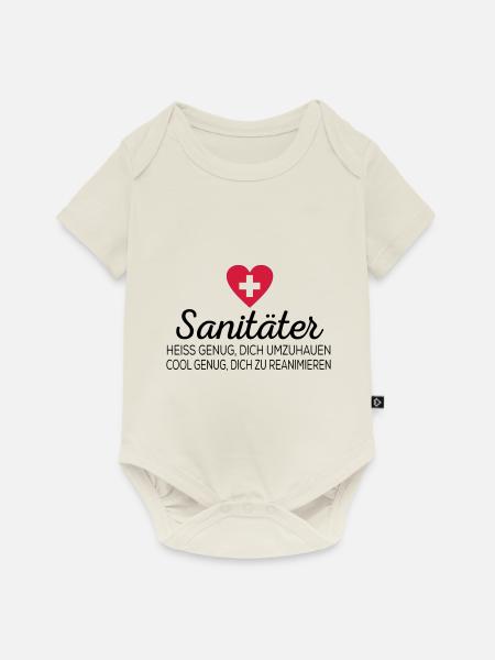 Sanitäter - Baby Premium Kurzarmbody - Naturweiß