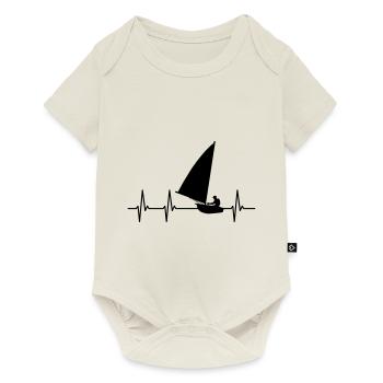 Heartbeat Sailing Sailing Sailor Sailor Heartbeat - Baby Premium short-sleeve bodysuit - off white - Front