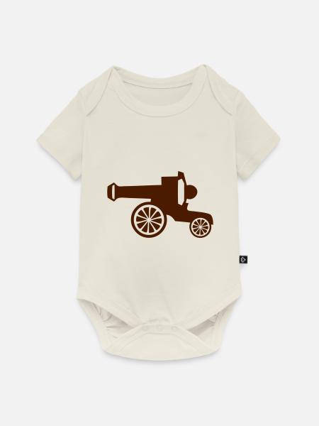 alte Kanone 18 - Baby Premium Kurzarmbody - Naturweiß