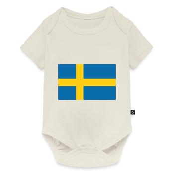 Sweden - Baby Premium Kurzarmbody - Naturweiß - Vorne