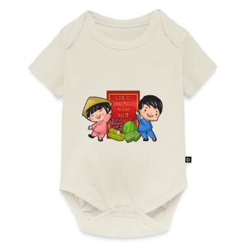 Vietnamien Nouvel An Vietnam Viet I Cadeau - Body à manches courtes Premium Bébé - blanc cassé - Devant