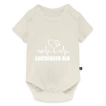 Heartbeat Laichinger Alb - Baby Premium Kurzarmbody - Naturweiß - Vorne