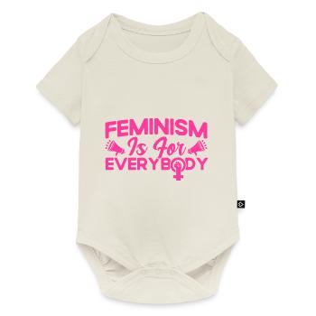 Rechte der Frauen Feministisch Ermächtigung Gesche - Baby Premium Kurzarmbody - Naturweiß - Vorne