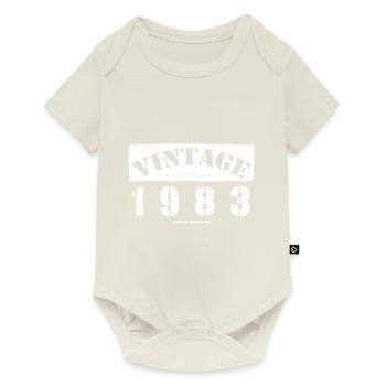 40 Year Old: Vintage Classic 1983 40th Birthday - Baby Premium short-sleeve bodysuit - off white - Front