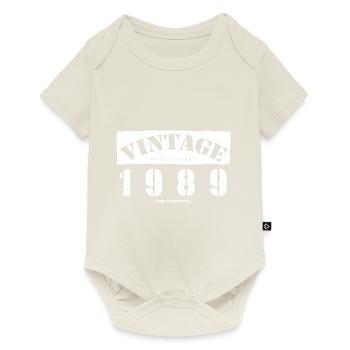 34 Year Old: Vintage Classic 1989 34th Birthday - Baby Premium short-sleeve bodysuit - off white - Front