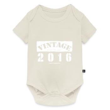7 ans : Vintage Classic 2016 7ème anniversaire - Body à manches courtes Premium Bébé - blanc cassé - Devant