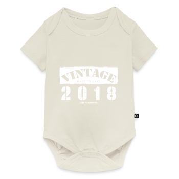 5 ans : Vintage Classic 2018 5ème anniversaire - Body à manches courtes Premium Bébé - blanc cassé - Devant