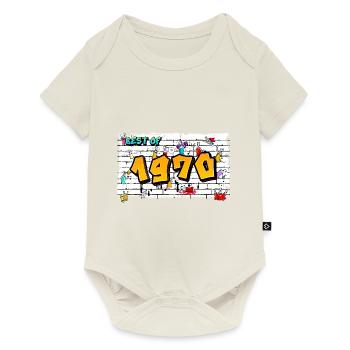 Vintage Rebel 1970 Graffiti – 55 Years of Street - Baby Premium short-sleeve bodysuit - off white - Front