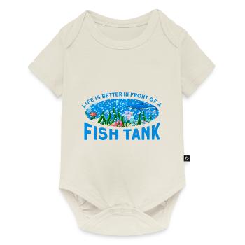 Aquarist Fish Keeper Hobby Aquarium Fish Keeper - Baby Premium short-sleeve bodysuit - off white - Front