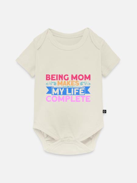 Mutter Mama Großmutter Geschenk - Baby Premium Kurzarmbody - Naturweiß