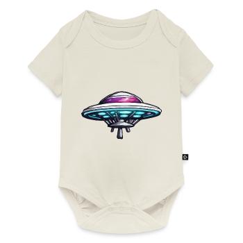 Alien / Spaceship / UFO / Area 51 / All / Mars - Baby Premium short-sleeve bodysuit - off white - Front
