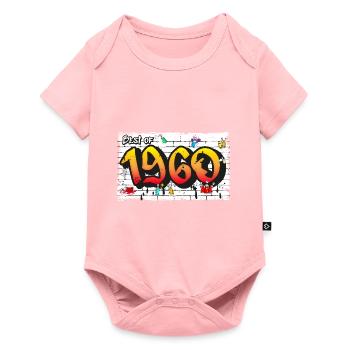 Rétro Classique 1960 Graffiti – 65 ans - Body à manches courtes Premium Bébé - rose - Devant