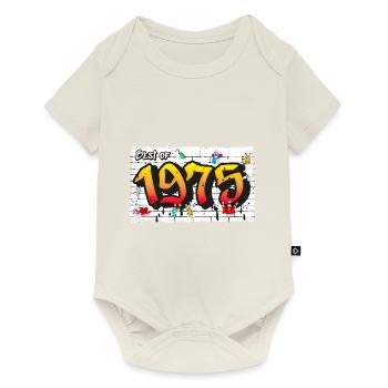 Retro Rebel 1975 Graffiti – 50 ans d’indémodabilité - Body à manches courtes Premium Bébé - blanc cassé - Devant
