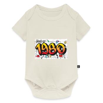 Best of 1980 Graffiti – 45 ans d’ grunge - Body à manches courtes Premium Bébé - blanc cassé - Devant