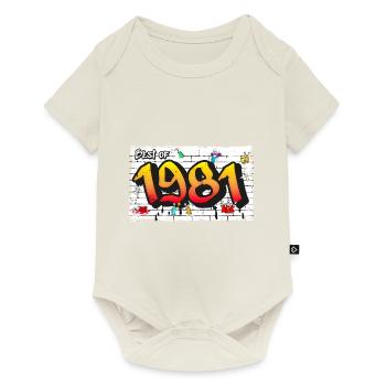 Best of 1981 Graffiti – 44 Years of Rebel Style - Baby Premium short-sleeve bodysuit - off white - Front