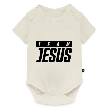 équipe jésus - Body à manches courtes Premium Bébé - blanc cassé - Devant