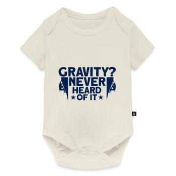 Gravity has never been heard of rock climbing gift - Baby Premium short-sleeve bodysuit - off white - Front