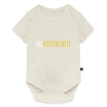 Ab in die Freiheit - Abitur Abi - Baby Premium Kurzarmbody - Naturweiß - Vorne