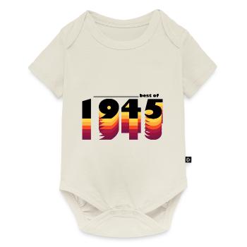 Proudly Celebrating 1945 - Vintage 80 Years of - Baby Premium short-sleeve bodysuit - off white - Front