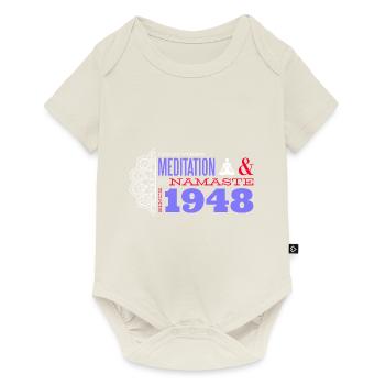 1948 - 77 Years Strong in Mind & Spirit - Baby Premium short-sleeve bodysuit - off white - Front