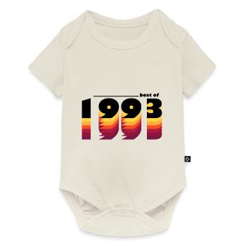 Vintage Bold Hommage à 1993 - Célébrer le 32ème - Body à manches courtes Premium Bébé - blanc cassé - Devant