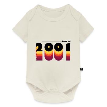 Le meilleur de 2001 - Vintage Retro 24e anniversaire pour - Body à manches courtes Premium Bébé - blanc cassé - Devant