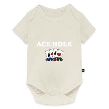 Ace Hole Gambler Poker Gambling Poker Player Card - Baby Premium short-sleeve bodysuit - off white - Front