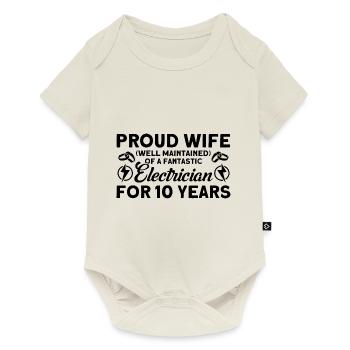 Rose Wedding Proud Wife Well Maintained Gift - Baby Premium short-sleeve bodysuit - off white - Front