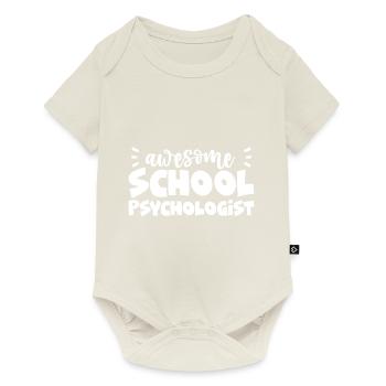 Super psychologue scolaire - Body à manches courtes Premium Bébé - blanc cassé - Devant