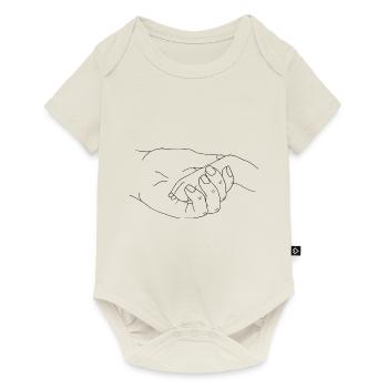 Hand mit Pfote - Baby Premium Kurzarmbody - Naturweiß - Vorne