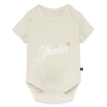 Thalia Nom personnalisé pour les femmes Enfants Tout-petits - - Body à manches courtes Premium Bébé - blanc cassé - Devant