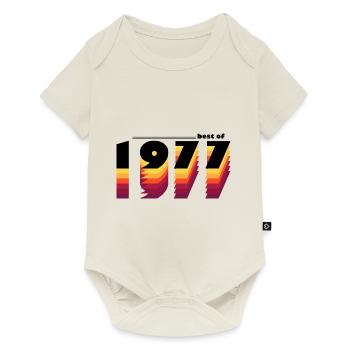 Best of 1977 - Celebrate 48 Years with Vintage - Baby Premium short-sleeve bodysuit - off white - Front