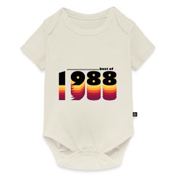Best of 1988 - Celebrate 37 Years in Vintage - Baby Premium short-sleeve bodysuit - off white - Front