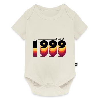 Vintage Retro Best of 1999, zur Feier des 26-jährigen Bestehens - Baby Premium Kurzarmbody - Naturweiß - Vorne