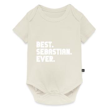 Bester Sebastian Ever Freund Geschenk Spruch - Baby Premium Kurzarmbody - Naturweiß - Vorne
