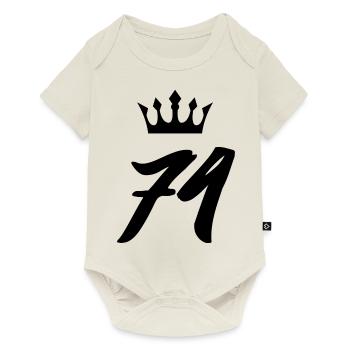 74 Couronne numérique - Body à manches courtes Premium Bébé - blanc cassé - Devant