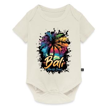 Vacances de l’équipage de la fête à Bali - Body à manches courtes Premium Bébé - blanc cassé - Devant