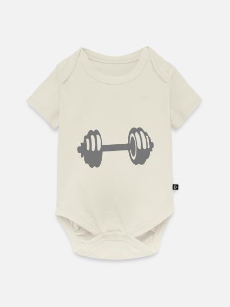 gewicht haltere cross Krafttraining - Baby Premium Kurzarmbody - Naturweiß